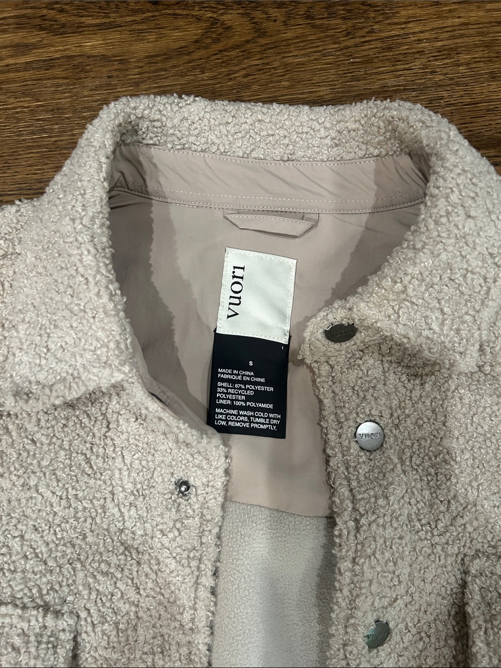 Vuori Sycamore Shirt Jacket I. dark salt size small - Picture 3 of 4